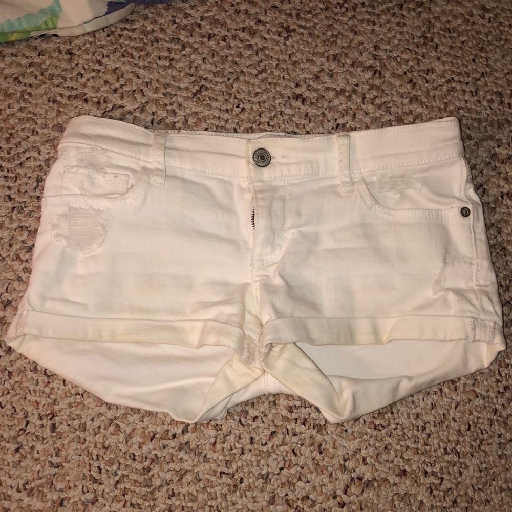White Abercrombie Shorts